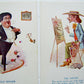 LOT OF 6  ANTIQUE UNDIVIDED COMIC POSTCARDS SINGER ARTIST SPORTSMAN SCHOOLMARM