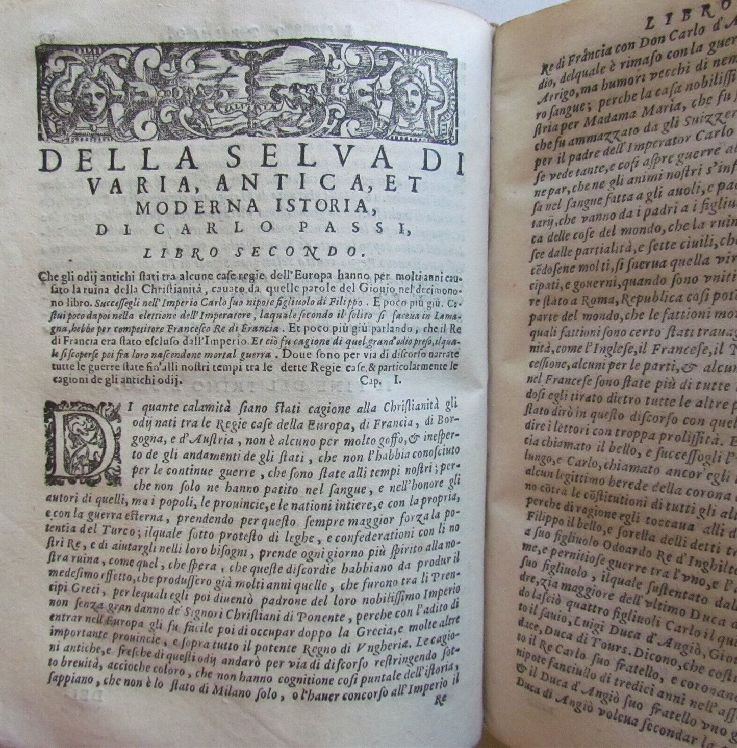 1608 MEDIEVAL HISTORY by Paolo Giovio antique 17h cent LA SELVA DI VARIA ISTORIA