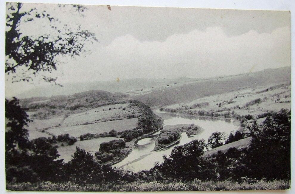 VINTAGE 1941 POSTCARD SUSQUEHANNA RIVER FROM ROOSEVELT HIGHWAY RT 6 near TROY PA