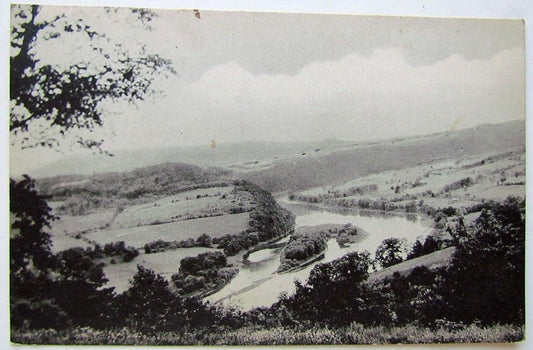 VINTAGE 1941 POSTCARD SUSQUEHANNA RIVER FROM ROOSEVELT HIGHWAY RT 6 near TROY PA