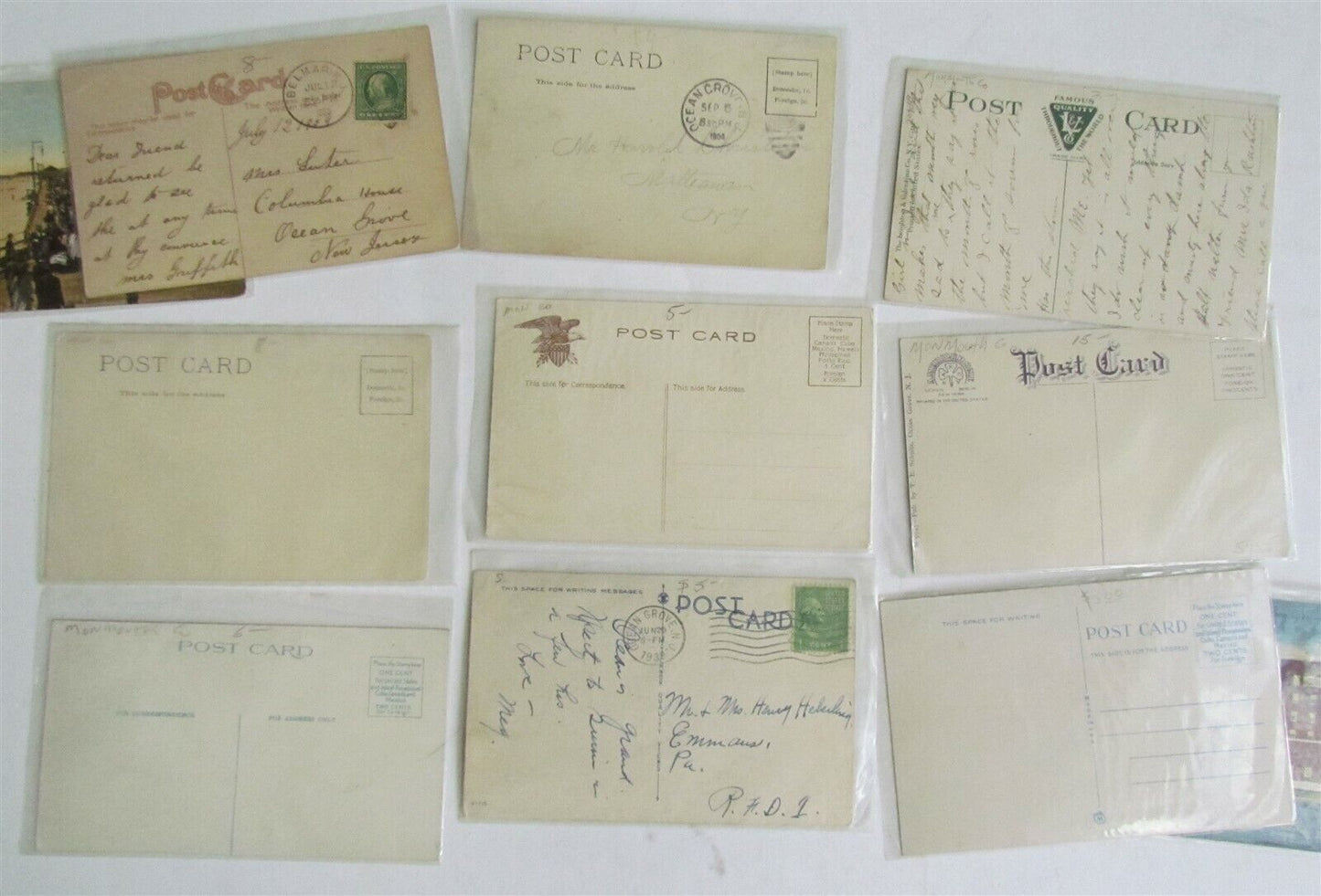 OCEAN GROVE NJ lot of 47 ANTIQUE & VINTAGE POSTCARDS