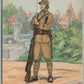 INDO CHINA INFANTRY SOLDIER FRENCH 1940 VINTAGE ARTIST SIGNED POSTCARD