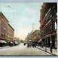 BROCKTON MA MAIN STREET 1906 UNDIVIDED ANTIQUE POSTCARD