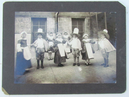 KIDS PERFOMANCE LARGE ANTIQUE PHOTO