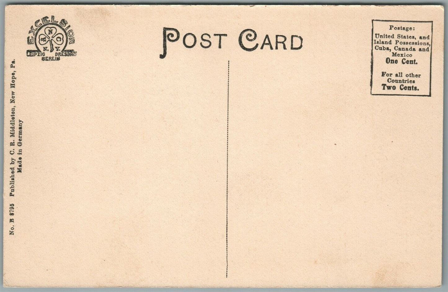 NEW HOPE PA THOMPSON MEMORIAL PRESBYTERIAN CHURCH BUCKS CO. ANTIQUE POSTCARD