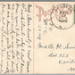 ORADELL NJ GREETINGS ANTIQUE POSTCARD