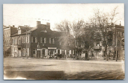 GREENCASTLE PA A.BAKER BARNHART GROCERIES ANTIQUE REAL PHOTO POSTCARD RPPC