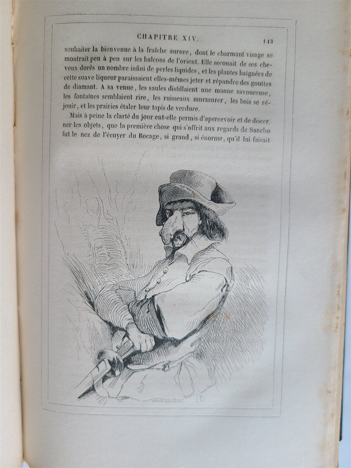 1836 DON QUICHOTTE DE LA MANCHE MIGUEL de CERVANTES 2 VOLS antique ILLUSTRATED