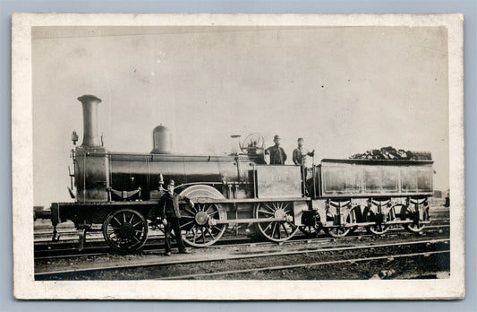 LOCOMOTIVE BRITISH TRAIN ANTIQUE REAL PHOTO POSTCARD RPPC railroad railway GNR