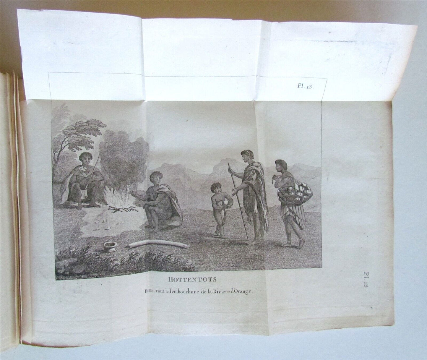 1790 AFRICA TRAVELS Voyages dans le pays des Hottentots ILLUSTRATED antique RARE