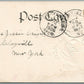 BROOKFIELD NY PATRIOTIC ANTIQUE POSTCARD