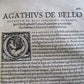 1531 HISTORY of GOTHIC WAR antique De rebus Gothorum Persarum ac Vandalorum RARE