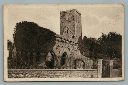 IRELAND THE ABBEY SLIGO ANTIQUE POSTCARD