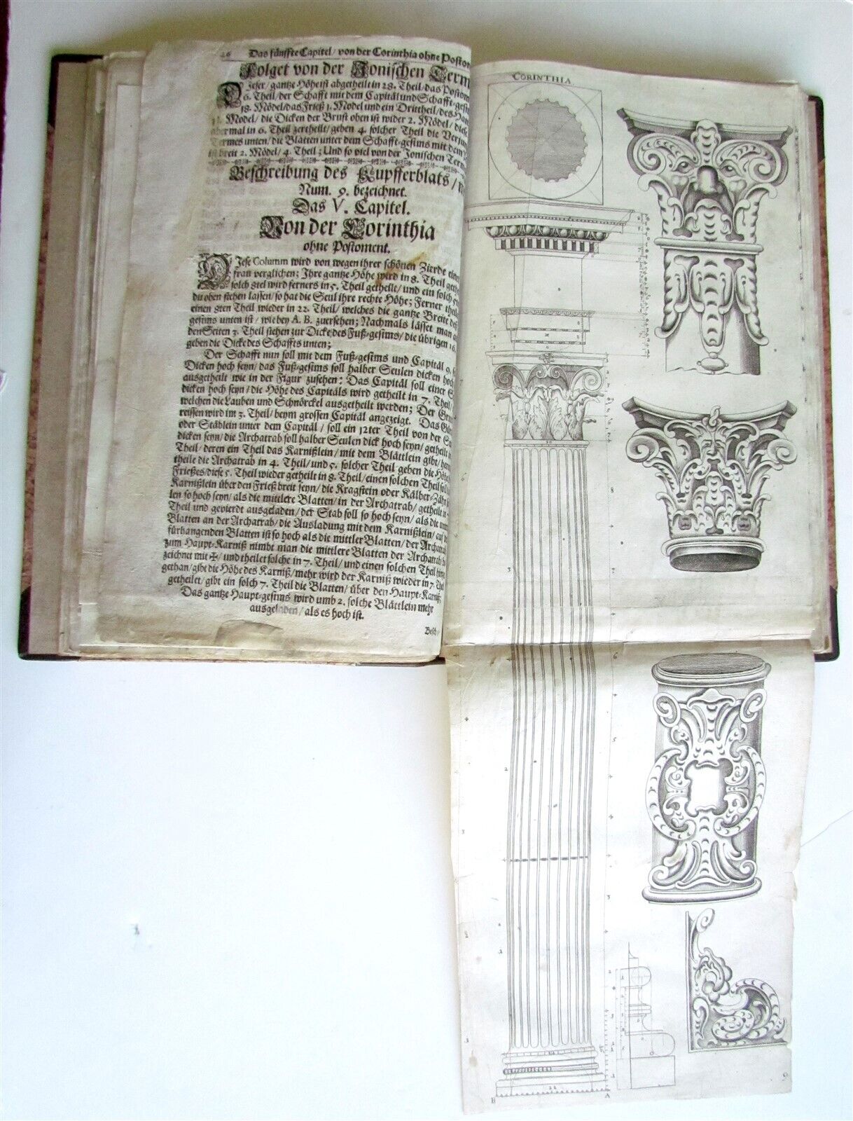 1672 ARCHITECTURE Georg Caspar ERASMUS antique ILLUSTRATED Seulen-Buch GERMAN