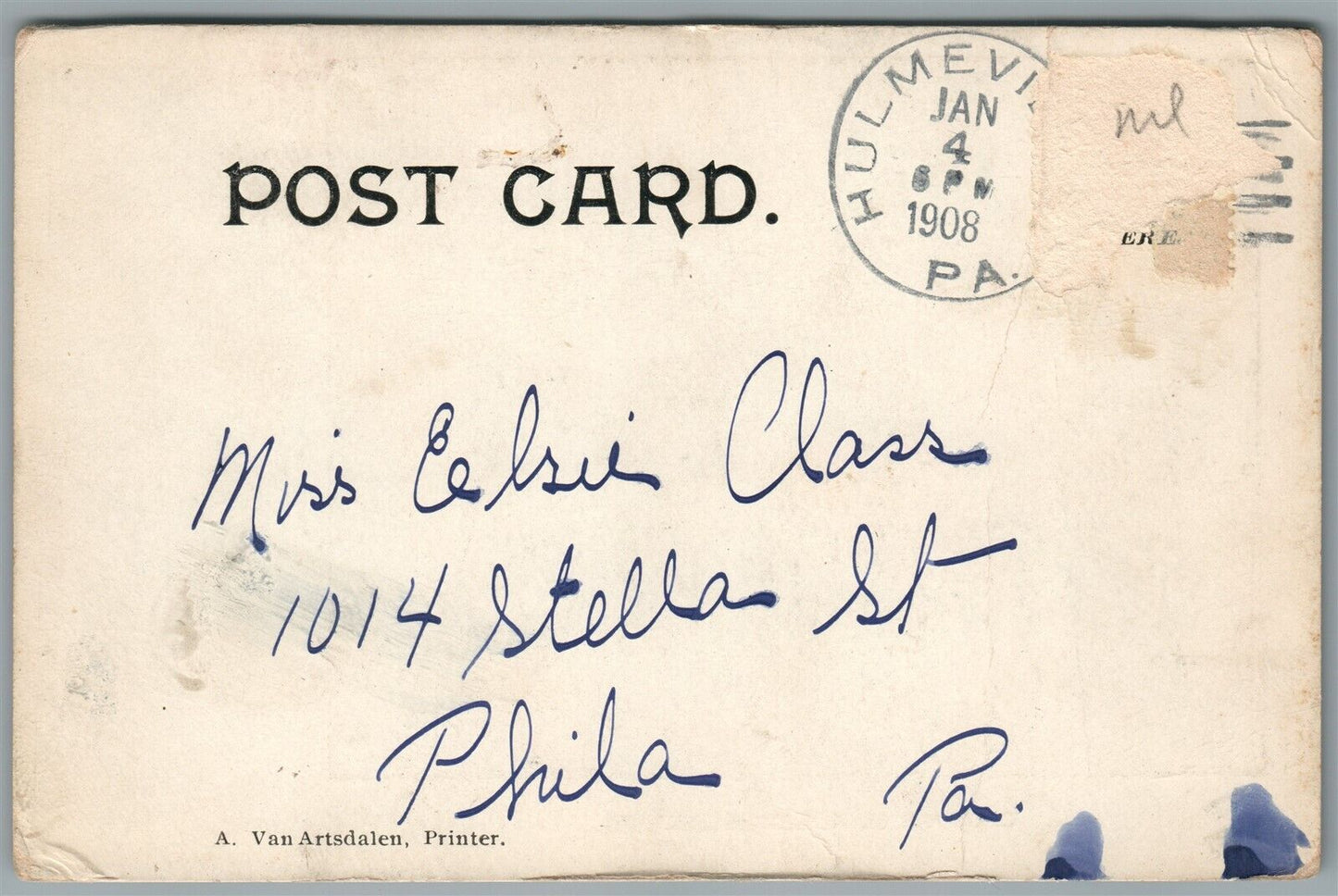 LANGHORNE PA COUNTRY CLUB ANTIQUE POSTCARD