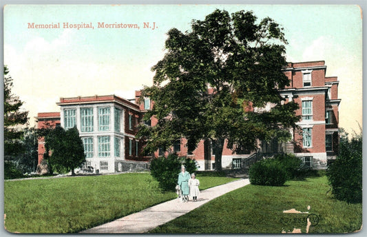 MORRISTOWN NJ MEMORIAL HOSPITAL ANTIQUE POSTCARD