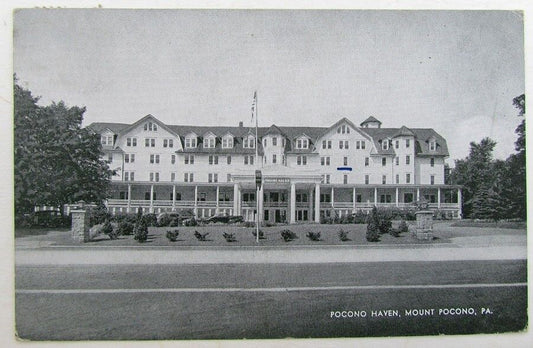 1943 VINTAGE POSTCARD - POCONO HAVEN MOUNT POCONO PA