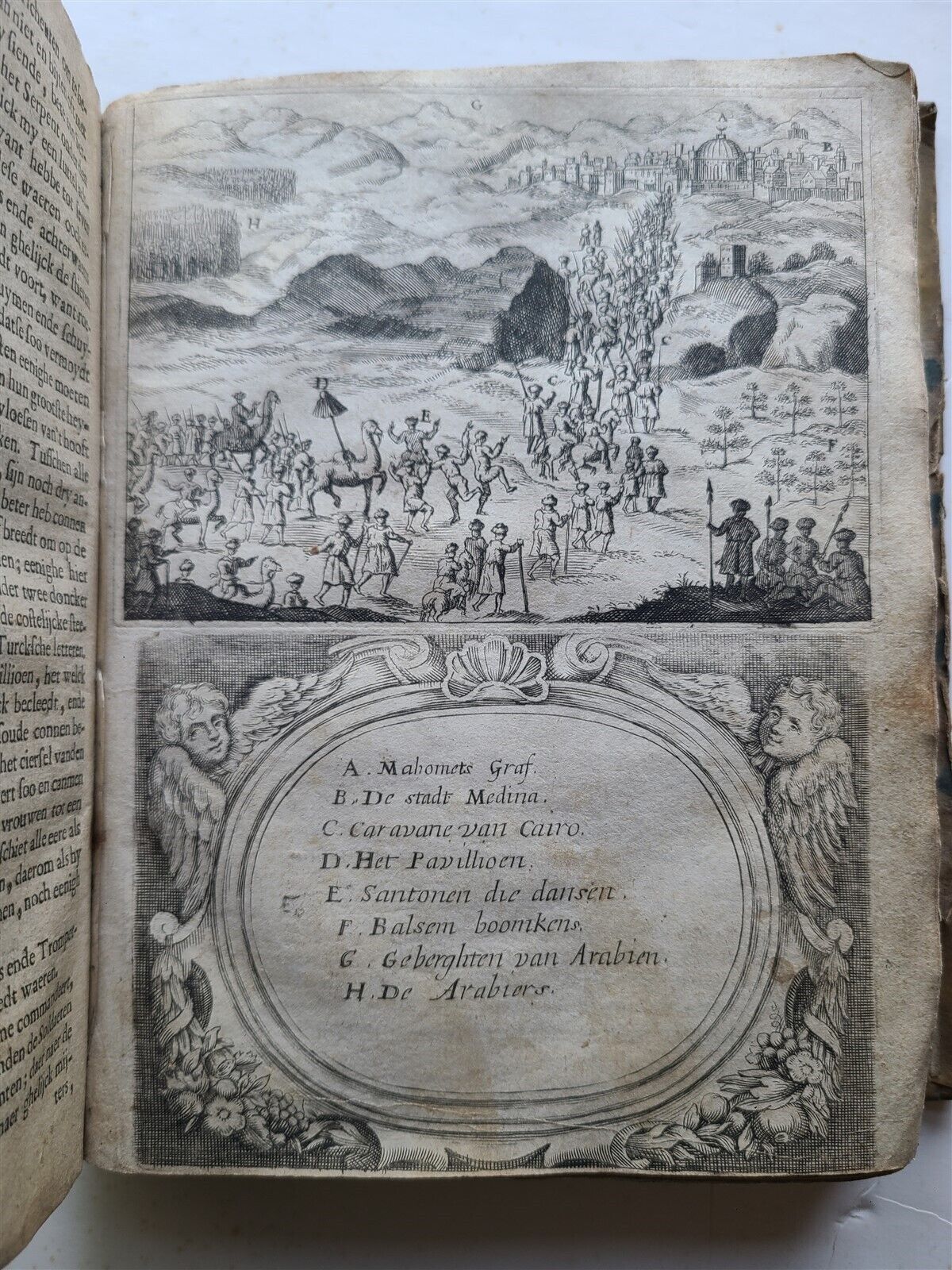 1673 HOLY LAND VOYAGE by Anthonius Gonsales ANTIQUE in Dutch ILLUSTRATED rare