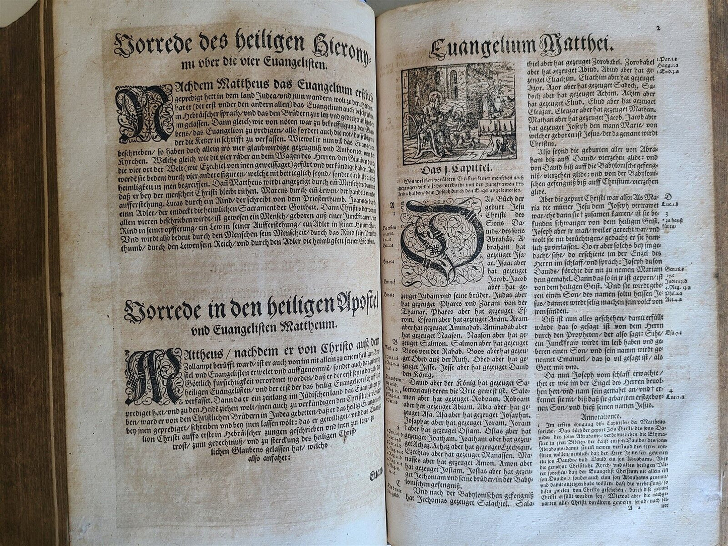 1597 BIBLE ILLUSTRATED by JM Bocksberger & Jost Amman FOLIO antique GERMAN