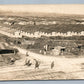 LUMBER YARD w/ RAILROAD TRACKS ANTIQUE REAL PHOTO POSTCARD RPPC