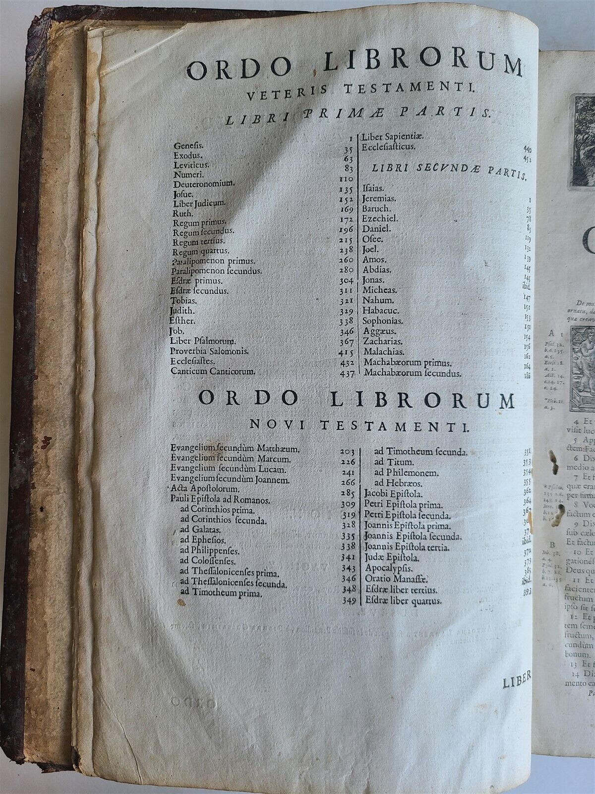 1675 BIBLE in LATIN ANTIQUE FOLIO printed in Lyon France