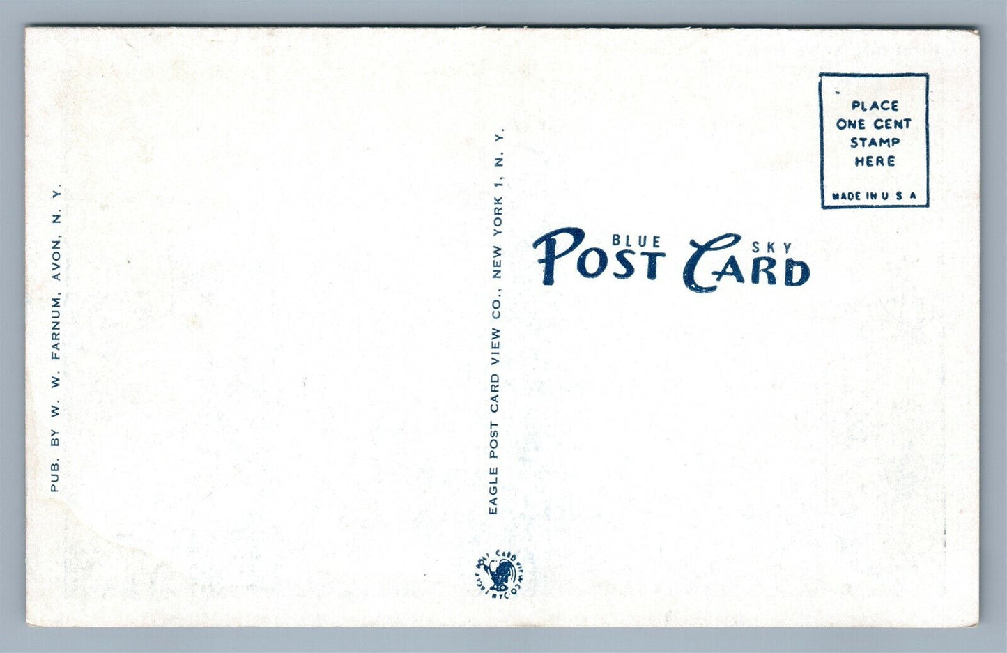 AVON INN NY ANTIQUE POSTCARD