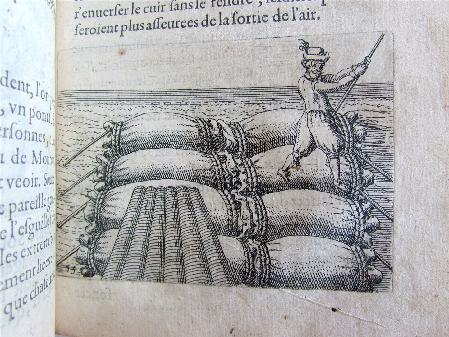 1620 MILITARY MACHINES FULLY ILLUSTRATED antique in French RARE