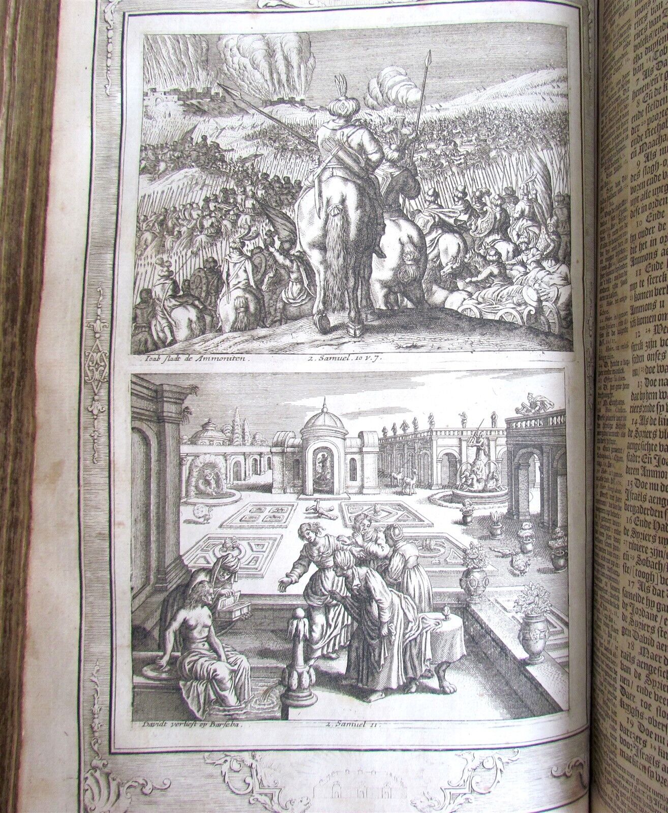 1738 BIBLE in DUTCH ILLUSTRATED w/ MAPS MASSIVE FOLIO in DUTCH antique BIBLIA