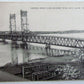 1948 VINTAGE POSTCARD CARLTON BRIDGE OVER KENNEBEC RIVER BATH MAINE