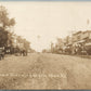 HOPE KS MAIN STREET ANTIQUE REAL PHOTO POSTCARD RPPC