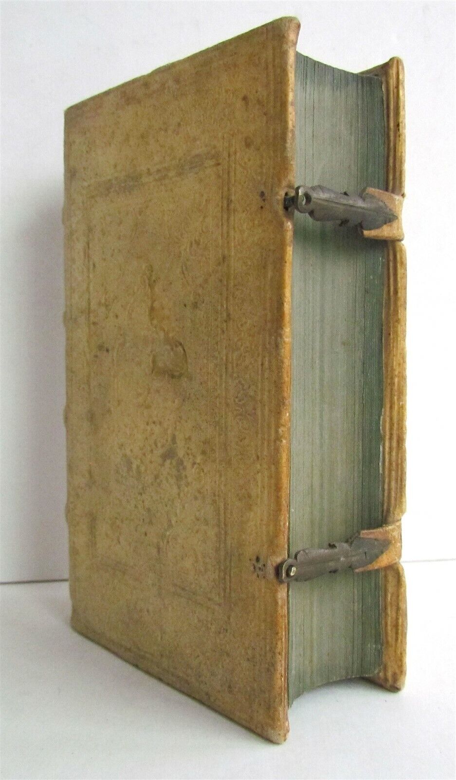 1685 Theologiae Moralis by SPORER antique BLINDSTAMPED PIGSKIN 17 CENTURY Vol II