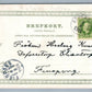 SWEDEN BISBERG RAILROAD STATION JERNVAGSSTATION ANTIQUE POSTCARD railway depot