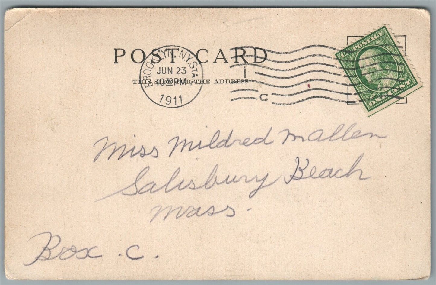 BROOKLYN NY CONEY ISLAND STEEPLECHASE PARK ANTIQUE POSTCARD