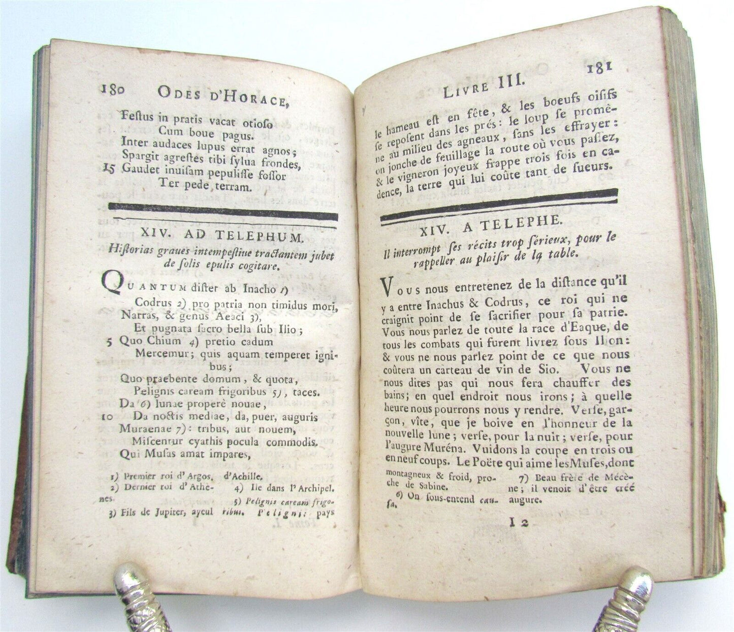 1762 HORACE POETRY in DUTCH ANTIQUE HORATIUS Les Poësies