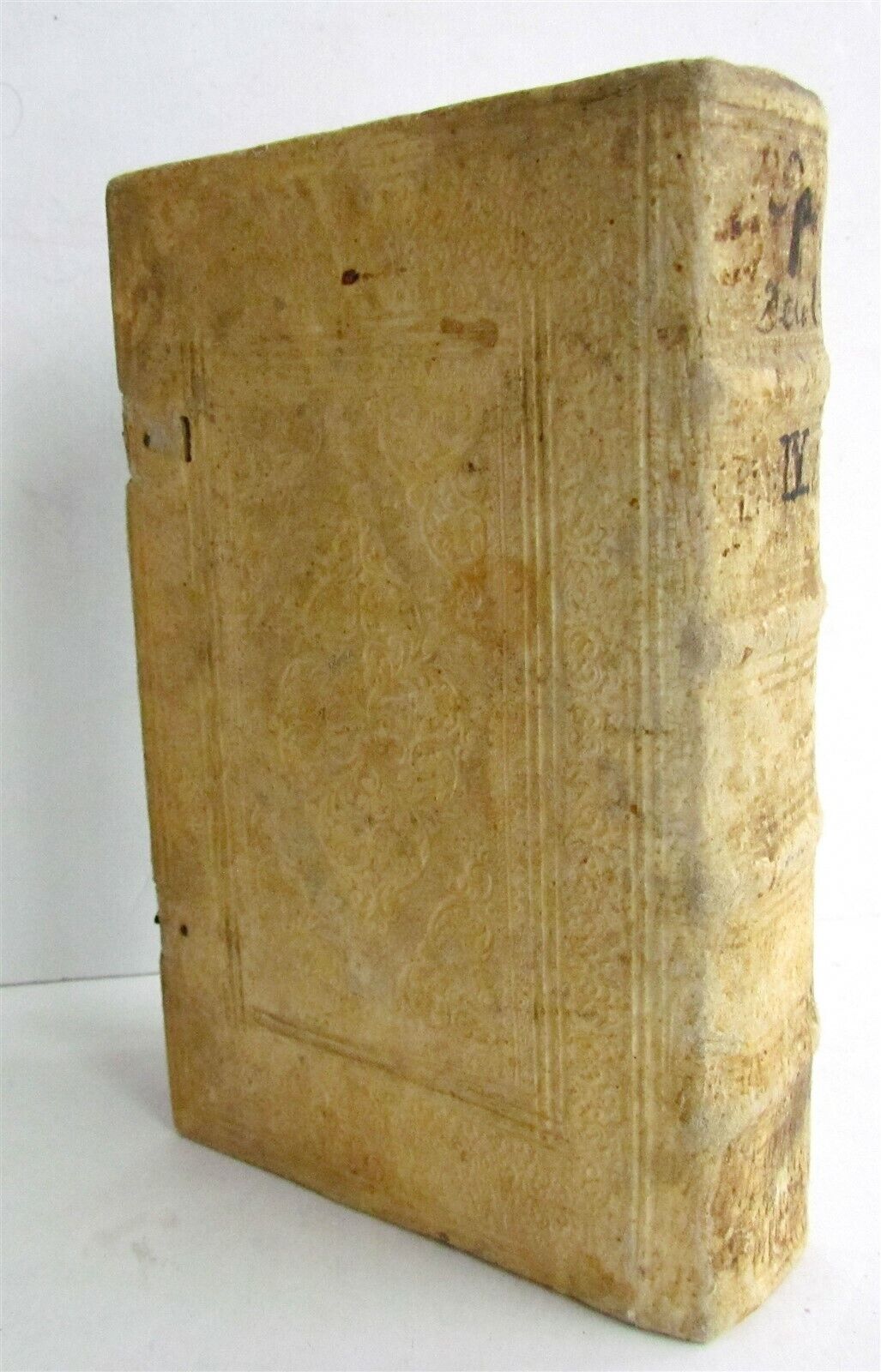 1686 Theologiae Moralis by SPORER antique BLINDSTAMPED PIGSKIN 17 CENTURY Vol IV