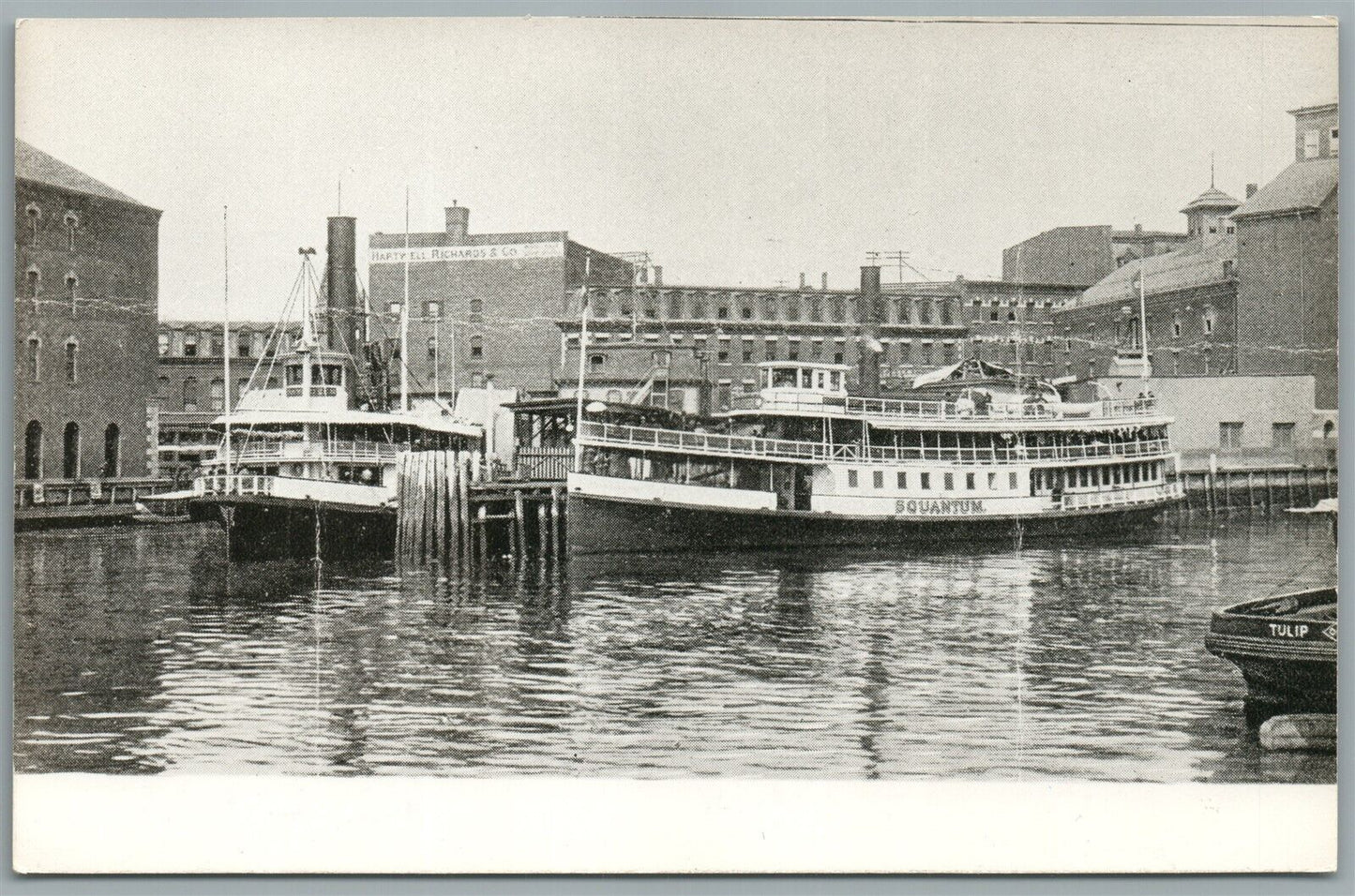 SQUANTUM STEAMBOAT VINTAGE REAL PHOTO POSTCARD RPPC