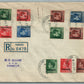 TANGIER MOROCCO VINTAGE 1937 COVER w/ MANY STAMPS