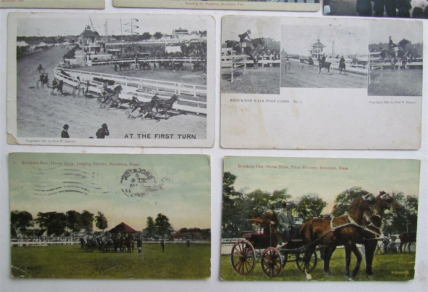 BROCKTON FAIR MA lot of 10 ANTIQUE POSTCARDS