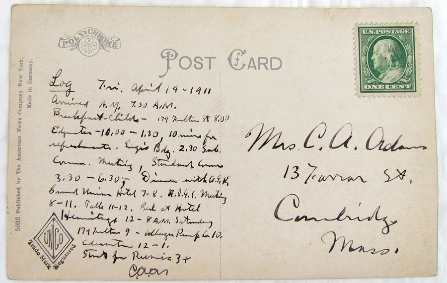 BROOKLYN BRIDGE N.Y. ANTIQUE 1911 POSTCARD