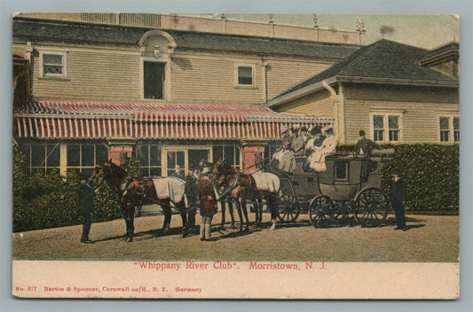 MORRISTOWN NJ WHIPPANY RIVER CLUB ANTIQUE POSTCARD