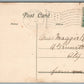 NEW BEDFORD MA ACUSHNET AVE. ANTIQUE POSTCARD
