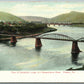 PITTSTON PA CAMPBELLS LEDGE & SUSQUEHANNA RIVER ANTIQUE POSTCARD