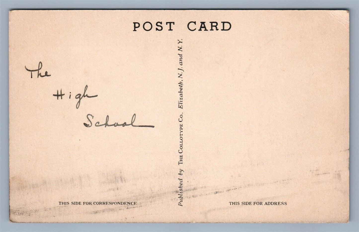 VERONA NJ CIVIC CENTER ANTIQUE POSTCARD