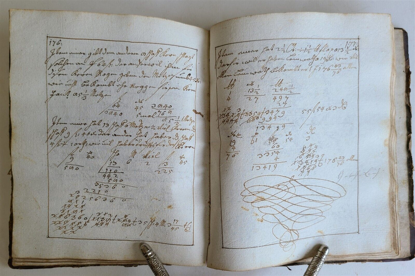 1765 MATHEMATICS GERMAN MANUSCRIPT CLAVIS ARITHMETICA antique HAND WRITTEN