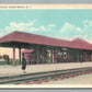 UNION BEACH NJ RAILROAD STATION RAYLWAY TRAIN DEPOT ANTIQUE POSTCARD