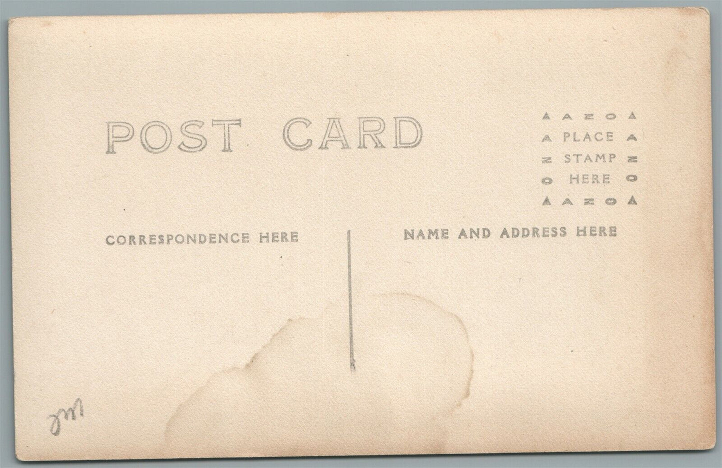 BLAINE ME SCHOOL STREET ANTIQUE REAL PHOTO POSTCARD RPPC