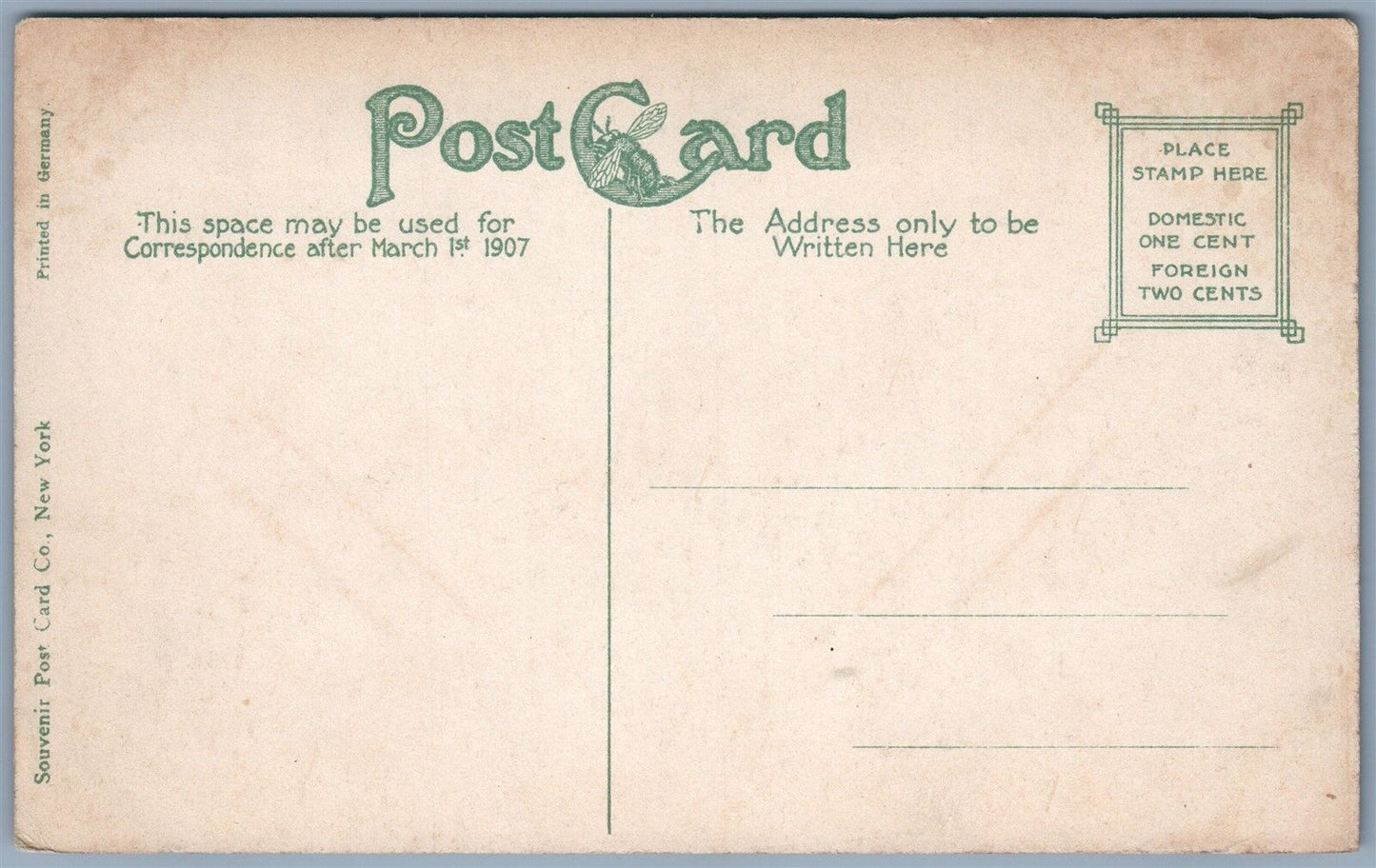 OGDENBURG NY CRESCENT ANTIQUE POSTCARD