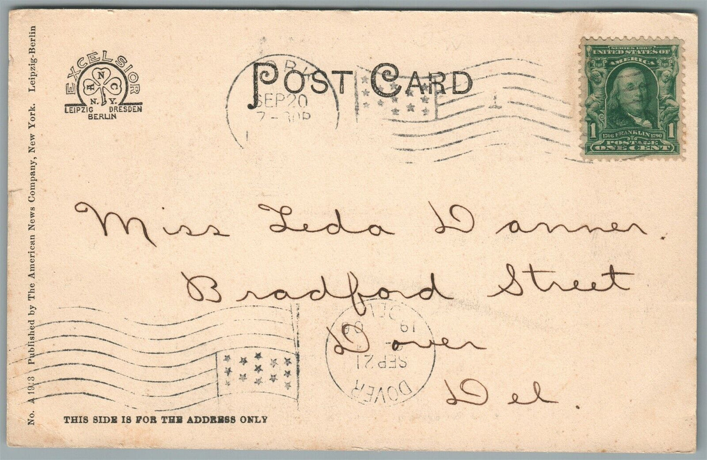 YORK PA ROYAL FIRE COMPANY ANTIQUE POSTCARD