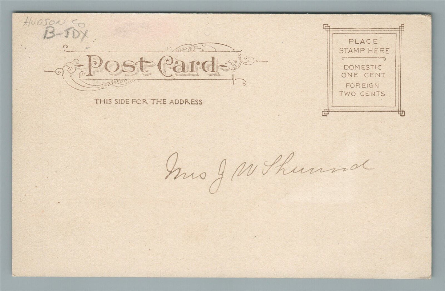 UNION HILL NJ CARNEGIE LIBRARY ANTIQUE POSTCARD
