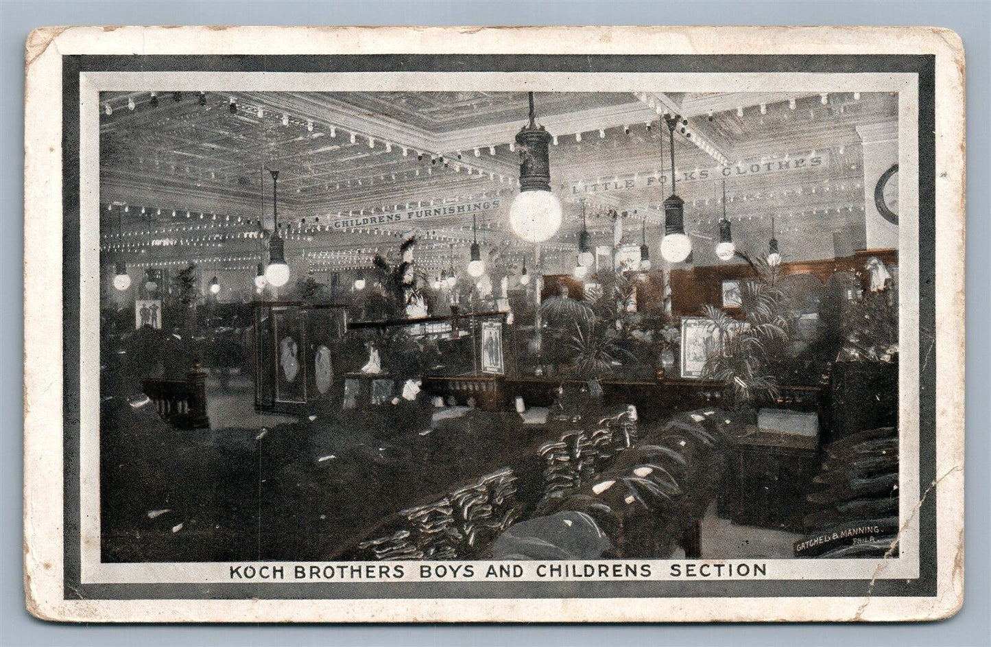 ALLENTOWN PA KOCH BROTHERS STORE CHILDRENS SECTION ANTIQUE POSTCARD